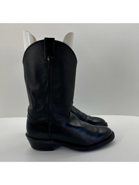 Justin Boots Other - Justin Tobias 3040 Trooper Western Boots Men 11.5D Vibram Pull On Black Leather